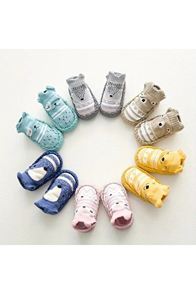 Rediquis Bir Çift Bebek Kızın Sevimli Hayvan Çorap Ayakkabıları, Rahat Kaymayan Nefes Alabilen