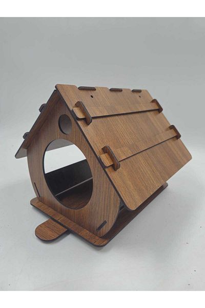 Mu Art Ahşap 10 Pieces Wooden Birdhouse Nest 23 cm X 22 cm X 19 cm