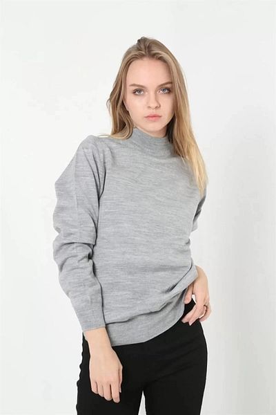 AXXAN Pulover de damă cu jumătate de gât tricotat