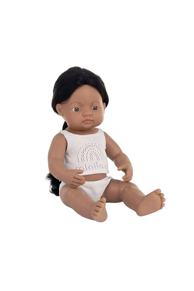 Miniland Doll 38 cm, Native American boy, with scented body