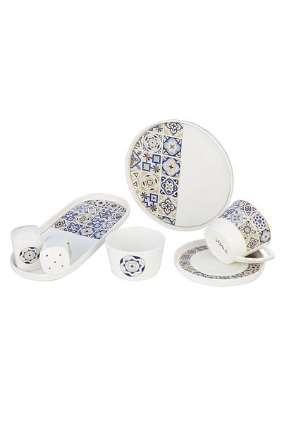 Vitale 32 Piece Bone Porcelain Breakfast Set - Fk.122