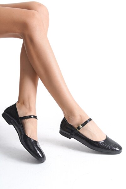 Ayakkabı Podyumum ΑÇΕΛΥΑ - Ορθοπεδικά Νέα Σεζόν Στρογγυλή Μύτη Κλειστό Κράνος Flat Σόλα