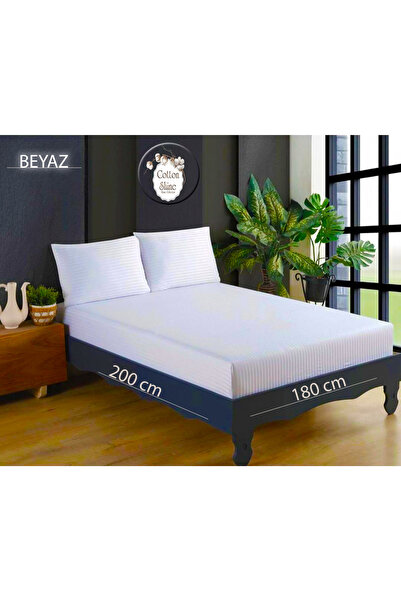 SATEN LASTİKLİ ÇARŞAF SETİ 2YASTIKLI 180*200