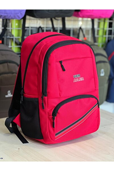 Vier Adler حقيبة ظهر مدرسية مع حجرة للكمبيوتر المحمول وحقيبة يومية