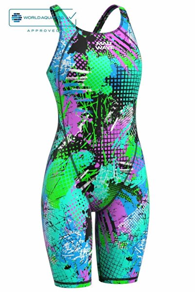 Mad Wave Women's Racing Swimsuit Revolution S5, Azure- Colored - S/Uk26/65