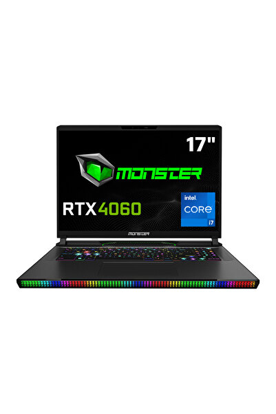 MONSTER Semruk S7 V9.1 Intel Core i7 13700HX 32 GB RAM 1 TB SSD 8 GB RTX 4060 FreeDos 17" QHD+ 240 Hz