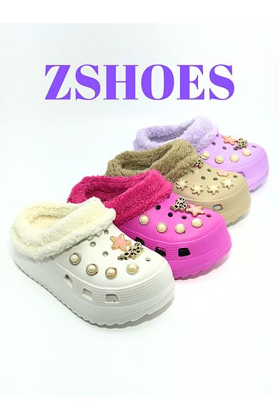 ZSHOES Girl's Winter Stone Coated Orthopedic House Slippers