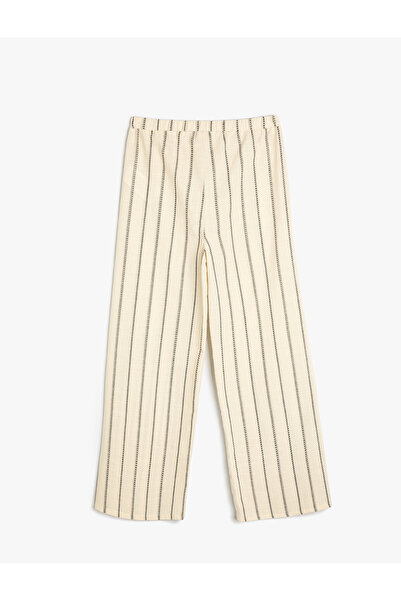 Koton Pantolon Rahat Kesim Beli Lastikli Pamuklu