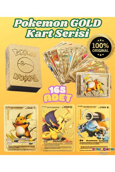 Doğan Oyuncak Dünyası Pokemon Gold Series 165 Card Pack - Pikachu Collection Card