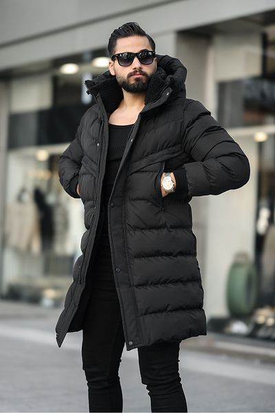 MODAEMAS ΑΝΔΡΙΚΟ ΜΑΚΡΥ ΠΟΥΦΑΝ ΜΕ κουκούλα