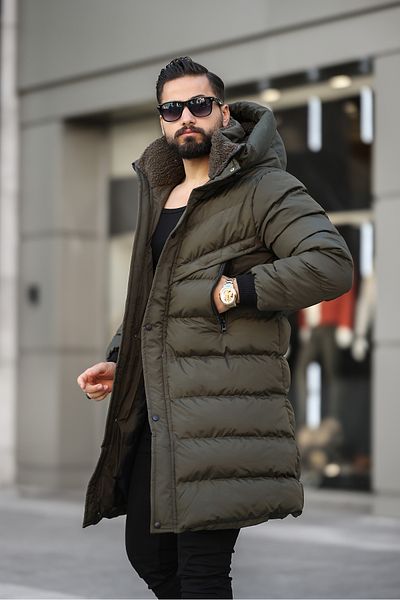 MODAEMAS ΑΝΔΡΙΚΟ ΜΑΚΡΥ ΠΟΥΦΑΝ ΜΕ κουκούλα