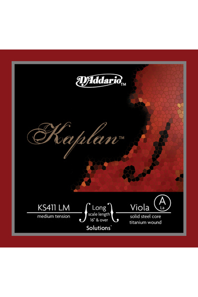 Daddario Ks411Lm Violin String, Tigerwood, Solutions, Scale 4/4 (16" Viola Si...