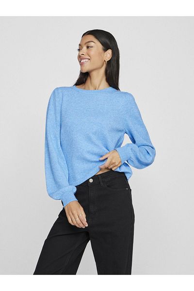 VILA Strickpullover Rundhals
