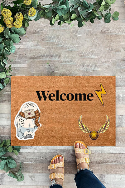 KARMAT Bine ați venit, Bufniță, Harry Potter, Covoraș cu model pentru ușă, Co...