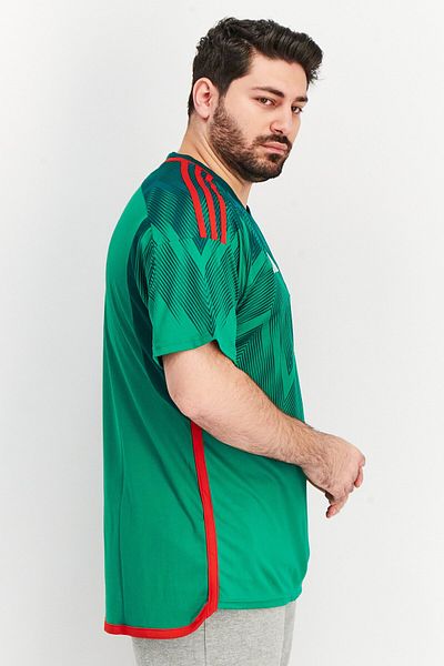 adidas Men Sportwear Fit Short Sleeves Mexico 22 Home Jersey, Green