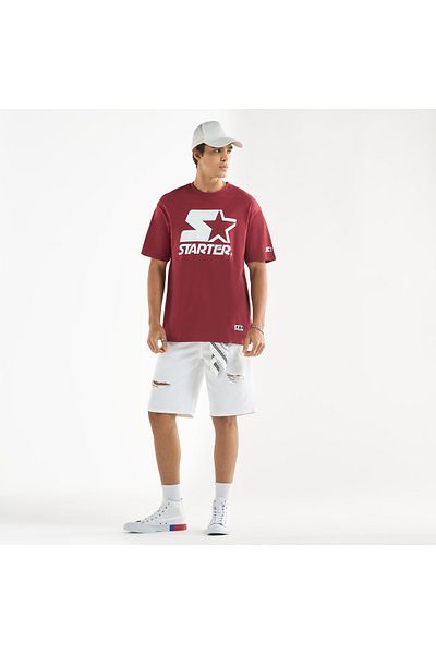 FAV Starter Logo Print Crew Neck T-shirt with Short Sleeves