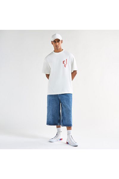 FAV Dragon Print T-shirt with Crew Neck and Short Sleeves