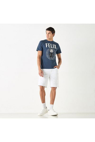 SP Characters Graphic Print Crew Neck T-shirt with Short Sleeves