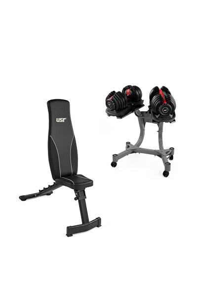 USR Tlos-48 Ayarlı Bench-2x24 Kg Dambıl Seti