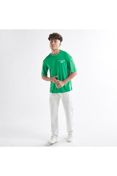 FAV Typography Print T-shirt with Short Sleeves and Crew Neck