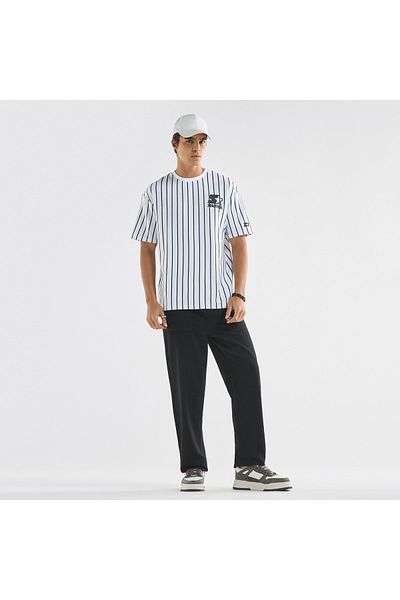 FAV Starter Striped T-shirt with Crew Neck and Short Sleeves
