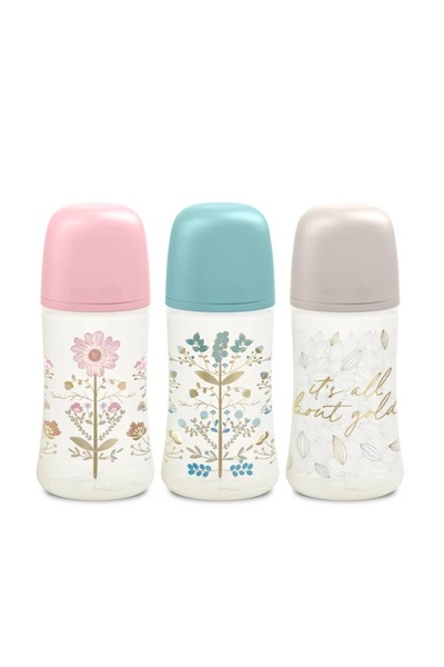 Suavinex Biberon 270 ml tetin? fiziologic? SX Pro cu debit mediu Gri Gold Premium