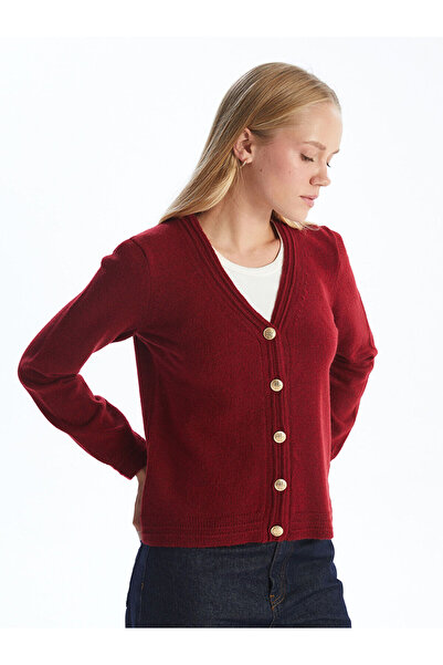 LC Waikiki V-Neck Women's Knitwear Cardigan
