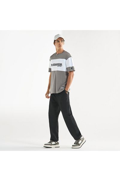 FAV Starter Logo Print T-shirt with Short Sleeves and Crew Neck