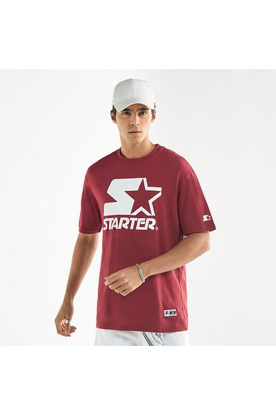 FAV Starter Logo Print Crew Neck T-shirt with Short Sleeves