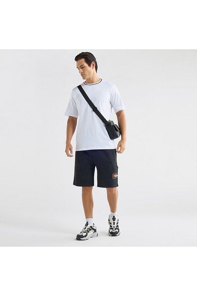 FAV Solid T-shirt with Round Neck and Short Sleeves
