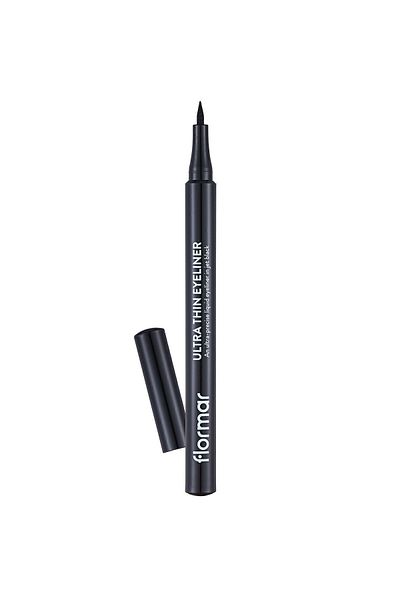 Flormar Ultra Thin Tip Eyeliner (BLACK) - Ultra Thin Eyeliner - 001 Black -8690604478491