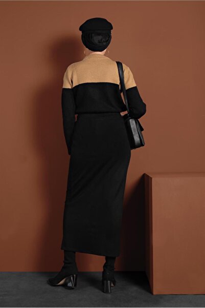 TRENDTESETTÜR High Waist Lycra Suede Skirt 6060