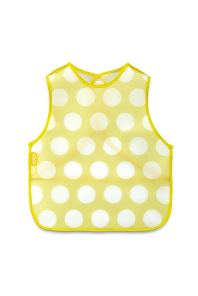 Evelise Σαλιάρα μωρού, BabyJem, αμάνικη, 32x37 cm (Χρώμα: Κίτρινο)