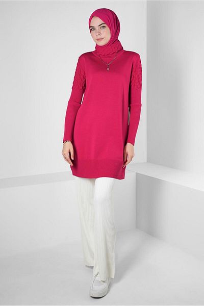 Alvina THROAT COLLAR TRICK TUNIC 44006
