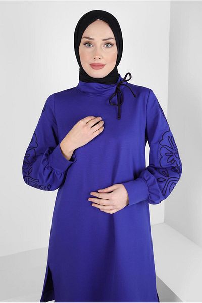 Alvina 44237 Model Patterned Tracksuit Tunik