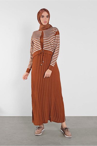 TRENDTESETTÜR Γυναικείο φόρεμα με ρίγες 4202