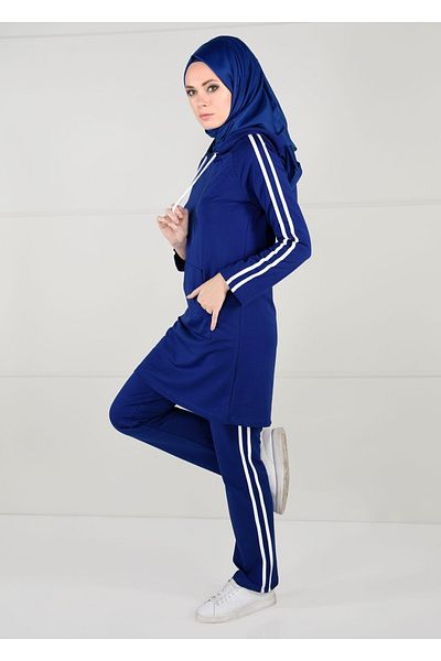 TRENDTESETTÜR T 0051 Bwest-line Detailed Tracksuit Tunic