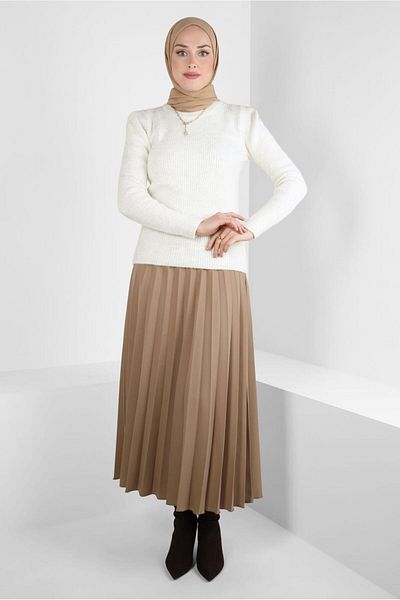 Alvina Pulover de tricotaj cu aspect vatuit 43192