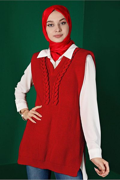 Alvina Knitwear Sweater 43123 - Padded and Knitted Detail