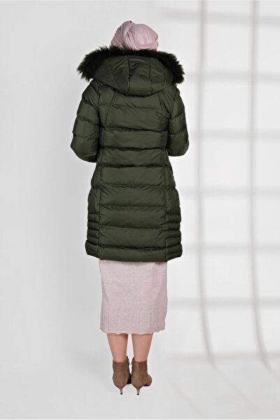 TRENDTESETTÜR Furry Hooded Puffer Coat 1007