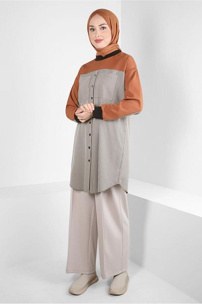 Alvina PLAID PATTERNED TUNIC 44326-1