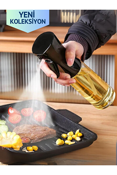 Sprey Yağdanlık – 220 ml Cam, Püskürtmeli Yağlık Şişesi