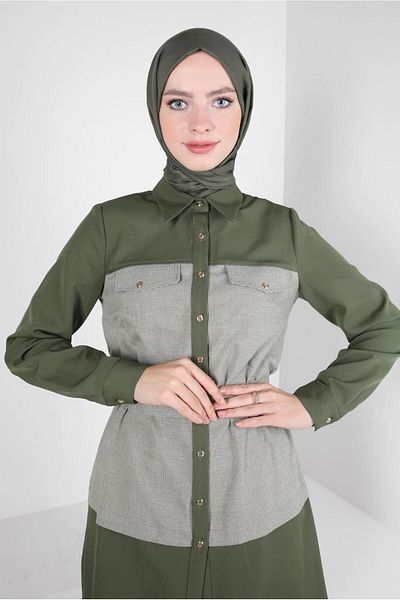 Alvina بدلة بنطلون بحزام 44315