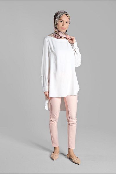 TRENDTESETTÜR Women's Powder Zipper Detailed Trousers 20681