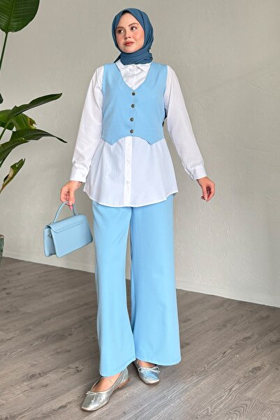 InStyle Blue Vest Triple Baby Set