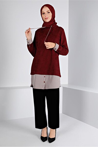 Alvina Βελούδινο τουνίκ σενίλ με κουμπί 43438