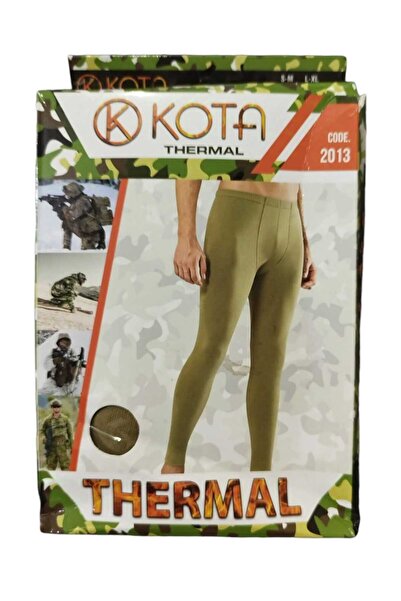 KOTA Men's Khaki Thermal Underwear Bottom-Top Set