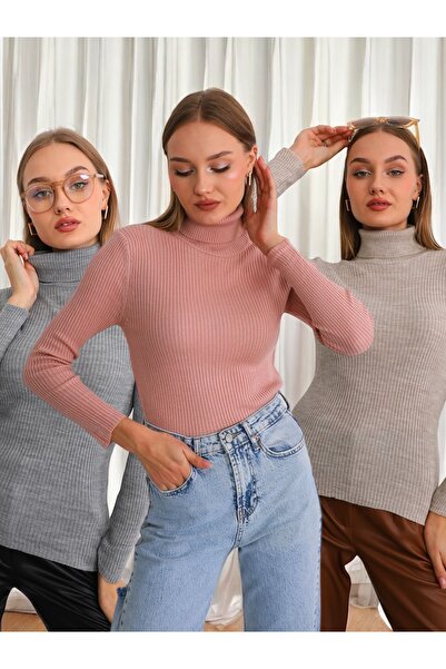 Jose Clothing سترة نسائية منسوجة بأكمام طويلة وناعمة للغاية بأكمام راجلان