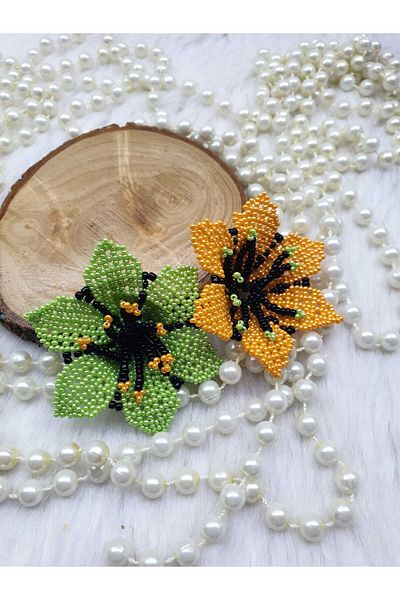 HAPPY HANDMADE flower figured earrings
