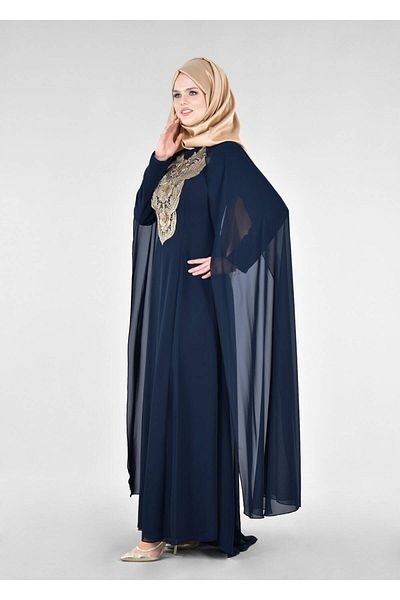 TRENDTESETTÜR T 96525 Fy Collection-Cape Evening Dress